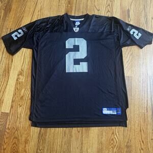 Vintage Reebok NFL Football Jersey 2XL Oakland Raiders JaMarcus Russell #2 Mesh